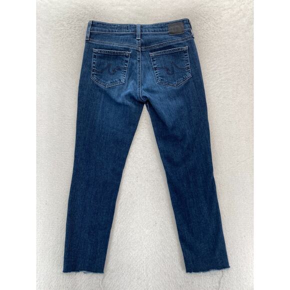 AG Adriano Goldschmied The Beau Women's 24 Slouchy Skinny Blue Denim‎ Distressed - Picture 13 of 13
